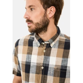 Сорочка Camel Active Checked Short-Sleeve Shirt Made of Pure Cotton