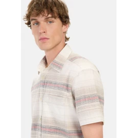 Сорочка Camel Active Short-Sleeved Cotton Shirt with Check Pattern