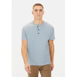 Футболка Camel Active Short-Sleeve Henley Made of Organic Cotton