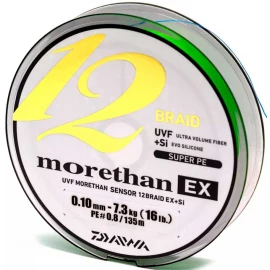 Шнур Daiwa Morethan 12BEX+Si 135 m 7.3 kg 0.10 mm 0.8