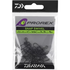 Вертлюжок з застібкою Daiwa Prorex Snap Swivel S 9 kg 10 pcs