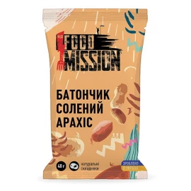 Батончик Food Mission солоний арахіс