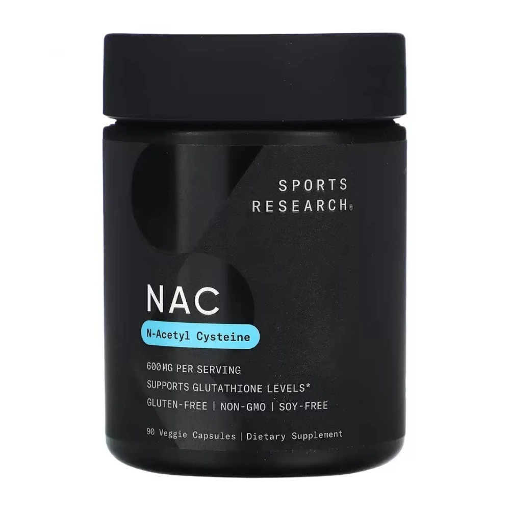 N-ацетил-L-цистеин Sport Research NAC - N-Acetyl-L-Cysteine 600 mg - 90 vcaps