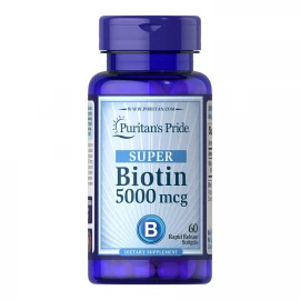 Біотин Puritans Pride Biotin 5000 mcg - 60 softgels