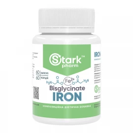Бісгліцинат заліза Stark Pharm Iron Bisglycinate 36 mg - 60 caps