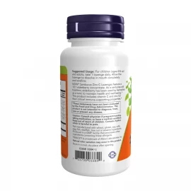 Бузина з цинком та вітаміном С Now Foods Sambucus Zinc-C - 60 lozenges
