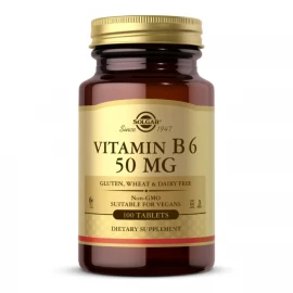 Вітамін B6 Solgar Vitamin B6 50 mg - 100 tabs
