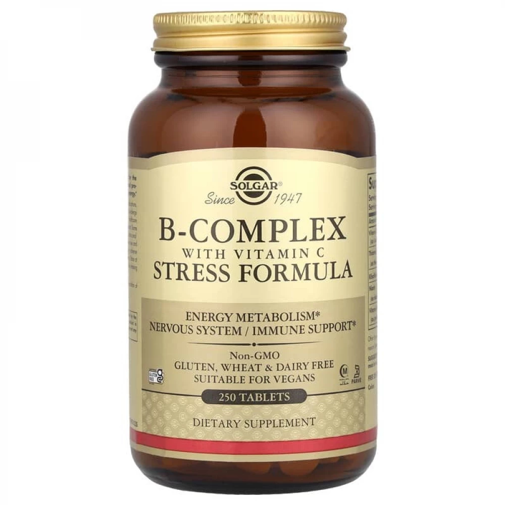Витамины Solgar B-Complex with Vitamin C Stress Formula - 250 tabs