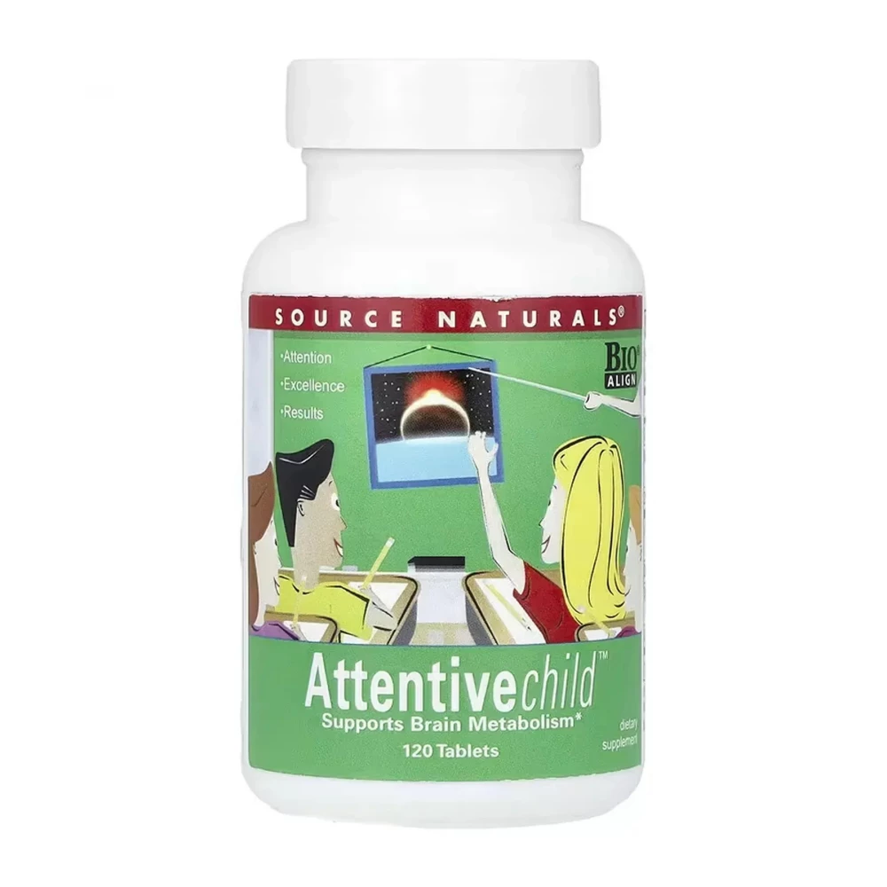 Вітаміни для дітей Source Naturals Attentive Child™ - 120 tabs