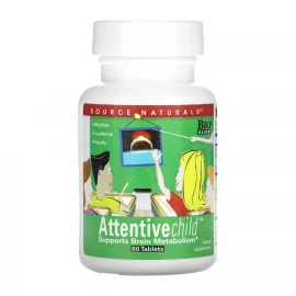Вітаміни для дітей Source Naturals Attentive Child™ - 60 tabs