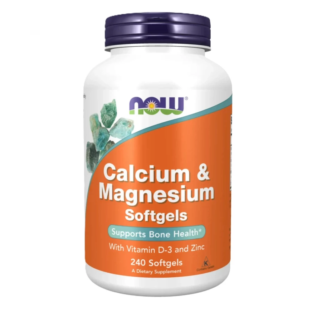 Вітамінно-мінеральний комплекс Now Foods Calcium-Magnesium+D - 240 sgels