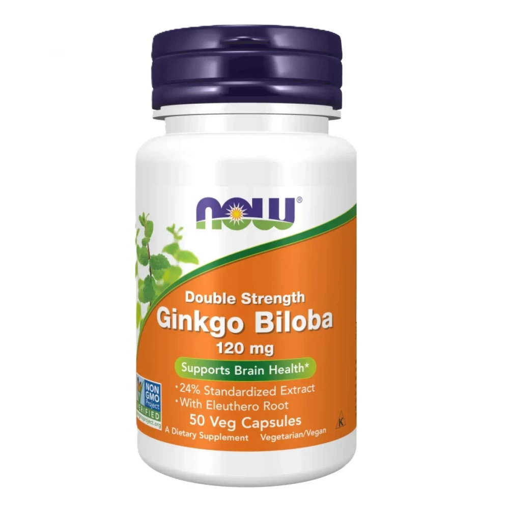 Гінкго білоба Now Foods Ginkgo Biloba 120 mg - 50 vcaps