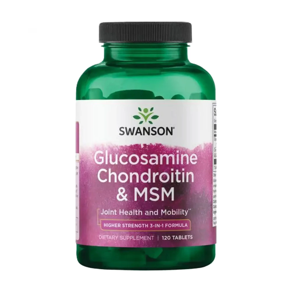 Глюкозамин хондроитин Swanson Glucosamine Chondroitin & Msm - Higher Strength - 120 tabs
