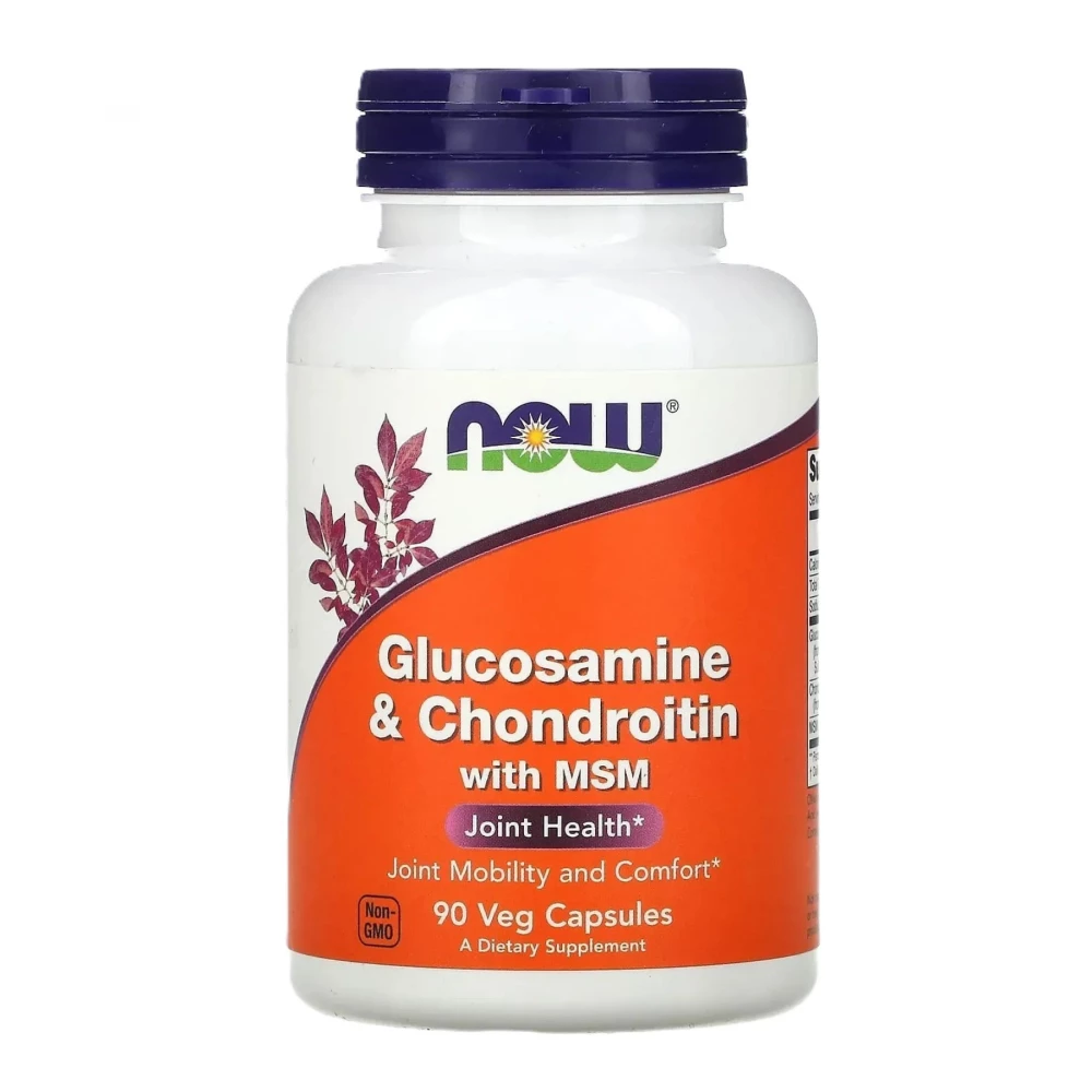 Глюкозамін хондроїтин Now Foods Glucosamine & Chondroitin with MSM - 90 vcaps
