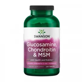 Глюкозамін хондроїтин Swanson Glucosamine Chondroitin & Msm - Higher Strength 240 tabs