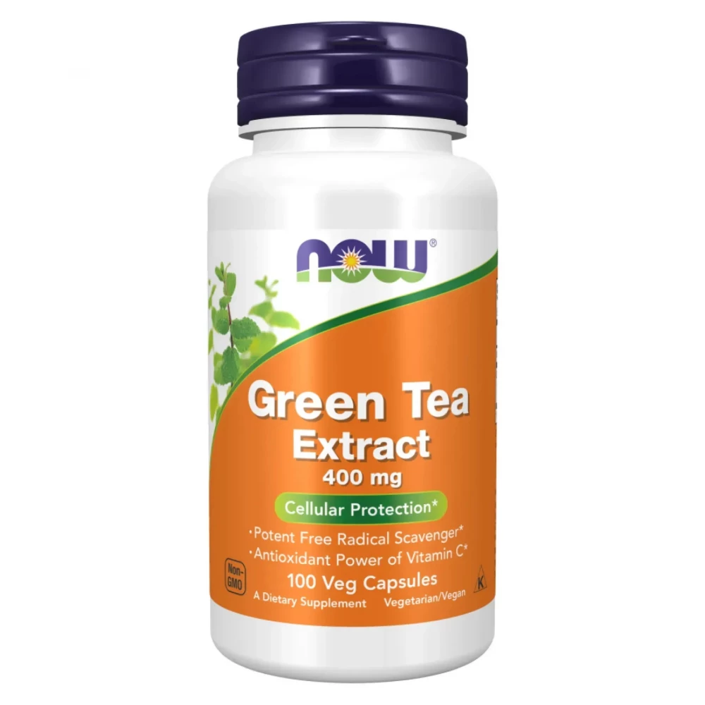 Екстракт зеленого чаю Now Foods Green Tea Extract 400 mg - 100 vcaps