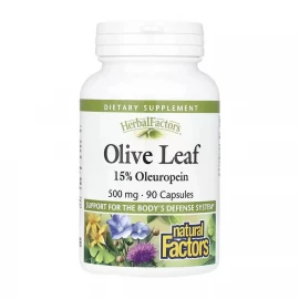 Экстракт листьев оливы Natural Factors Olive Leaf 500 mg - 90 caps