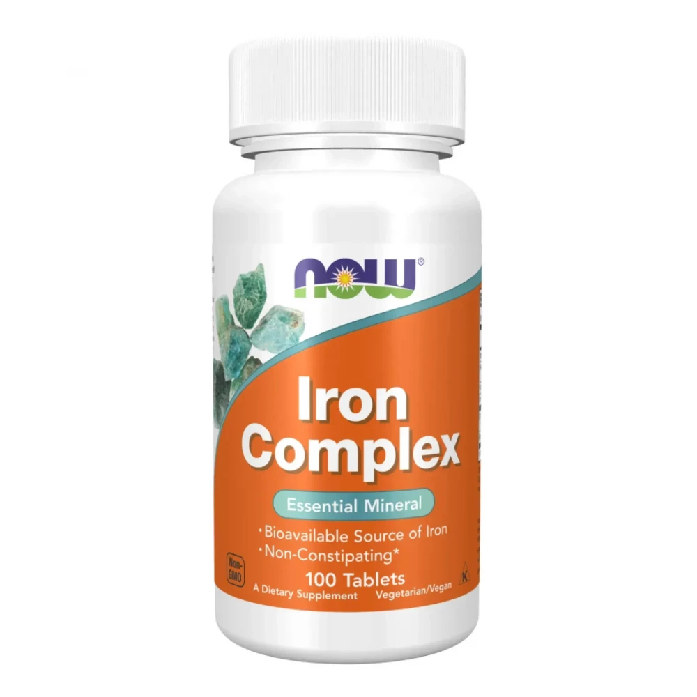 Залізо Now Foods Iron Complex - 100 tabs