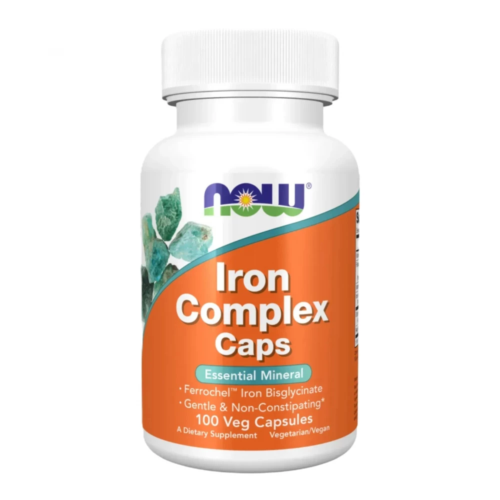 Залізо Now Foods Iron Complex - 100 vcaps