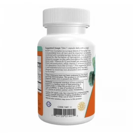 Залізо Now Foods Iron Complex - 100 vcaps
