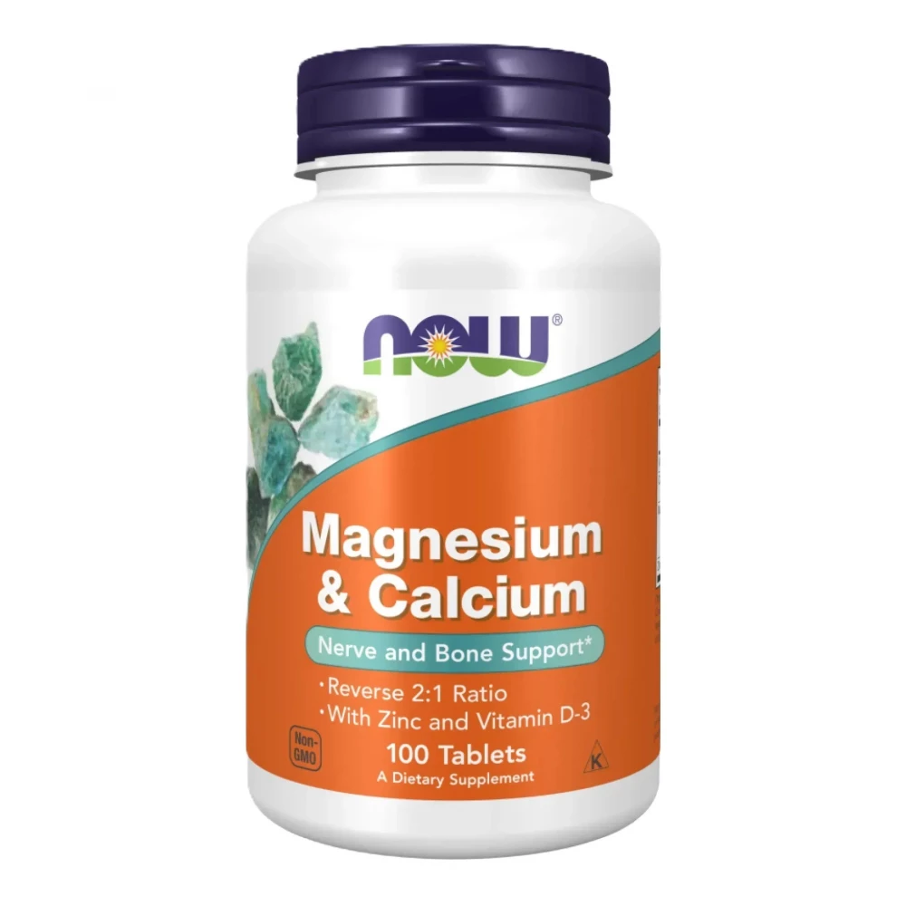 Кальцій та магній Now Foods Mag & Calcium 2:1 Ratio - 100 tabs