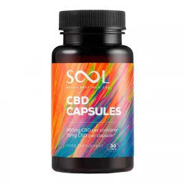 Канабідіол Broad Spectrum Sool CBD Gel Capsules 450 mg - 30 caps