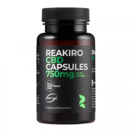 Канабідіол Reakiro CBD Gel Capsules 750 mg - 30 caps