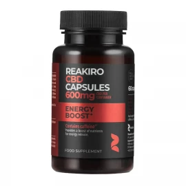 Канабідіол Reakiro Energy Boost CBD Capsules 600 mg - 60 caps