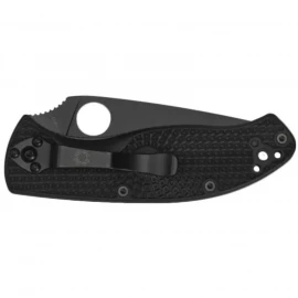 Ніж Spyderco Tenacious Black Blade FRN напівсерейтор