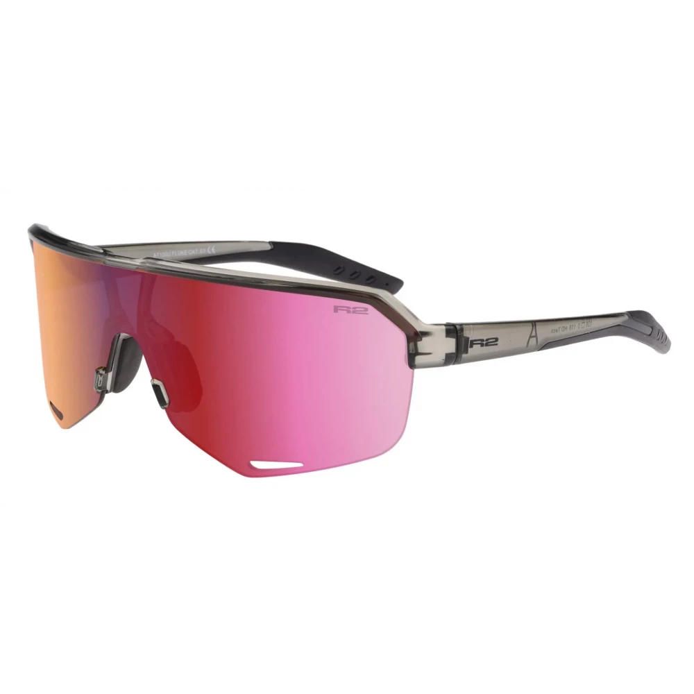 Окуляри R2 Fluke (PC), лінза pink (HD), покриття black/red full revo, кат. 3