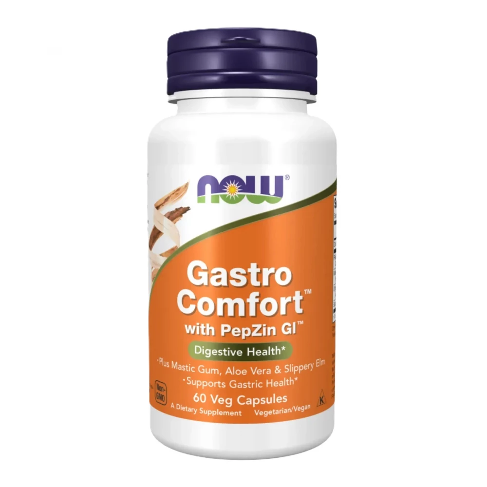 Комплекс для слизової оболонки шлунка Now Foods Gastro Comfort With Pepzin Gi - 60 vcaps