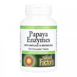Комплекс ферментів Natural Factors Papaya Enzymes - 120 tabs