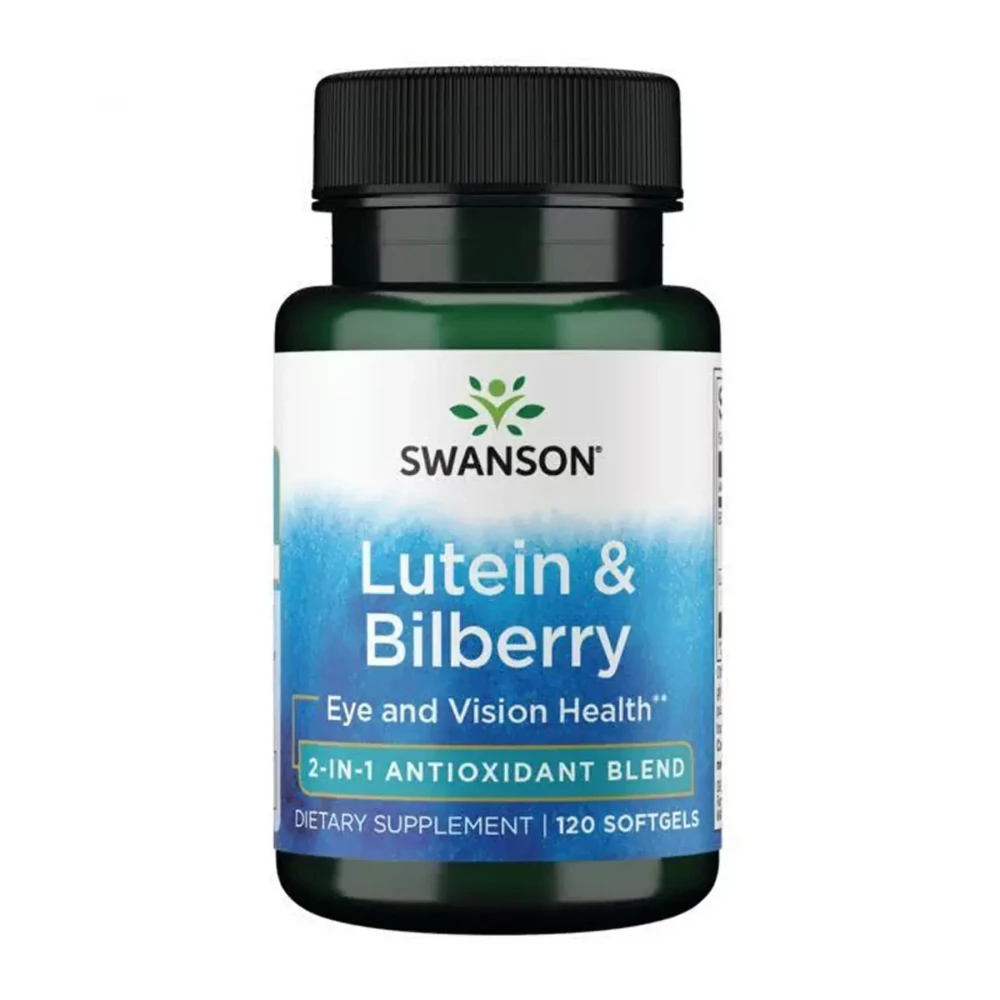 Лютеїн та Чорниця Swanson Lutein & Bilberry - 120 softgels