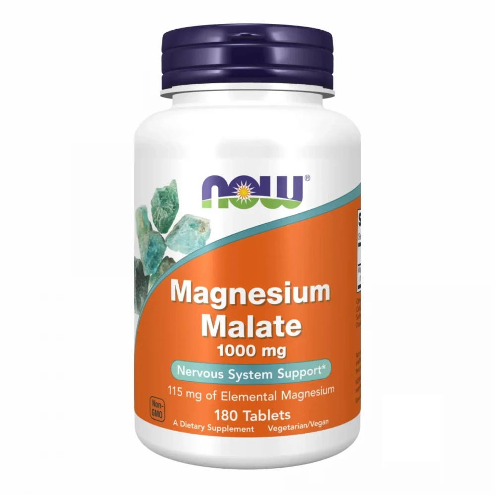 Магній малат Now Foods Magnesium Malate 1000 mg - 180 caps