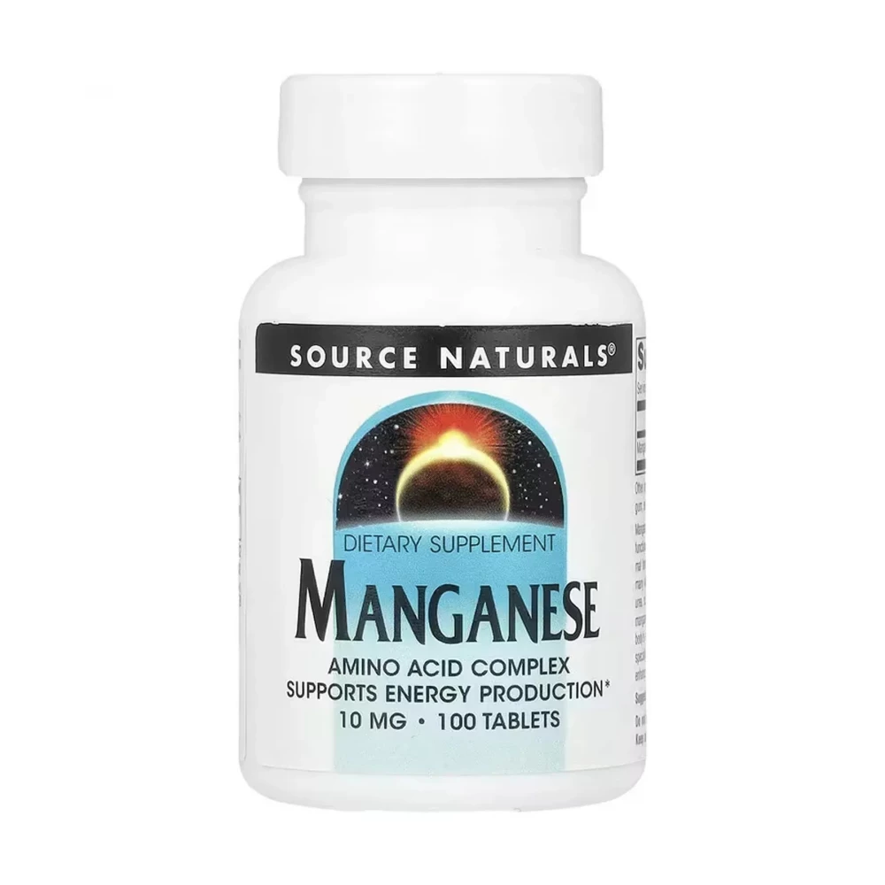 Марганець Source Naturals Manganese 10 mg - 100 tabs