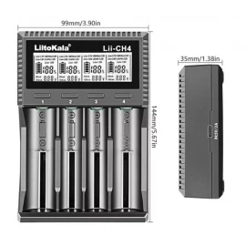 Зарядний пристрій LiitoKala Lii-CH4 5V 2A на 4 канали