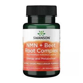 Никотинамид мононуклеотид и корень свеклы Swanson NMN + Beet Root Complex - 30 vcaps
