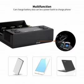 Зарядний пристрій Liitokala Lii-S4, 4 канали, Ni-Mh/Li-ion/LiFePo4, USB, LCD, Box