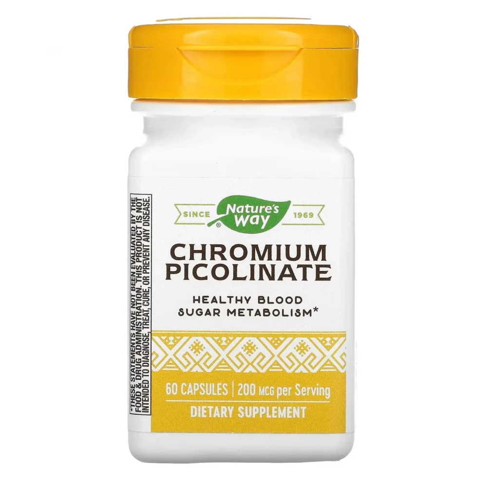 Пиколинат хрома Natures Way Chromium Picolinate - 60 caps