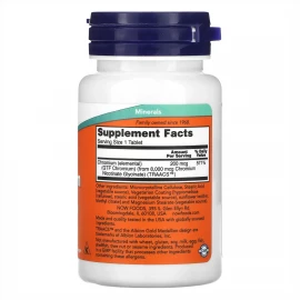 Хром Now Foods GTF Chromium 200 mcg - 100 tabs