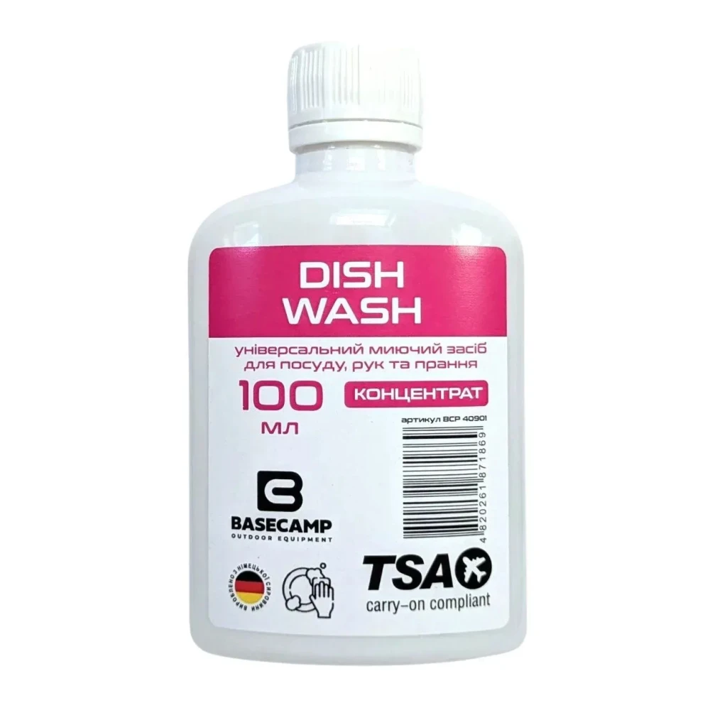 Моющее средство универсальное Base Camp Dish Wash для посуды, рук, стирки 100 ml