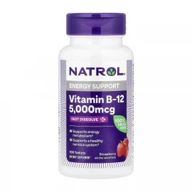 Вітаміни Natrol Vitamin B-12 5000 mcg - 100 tabs