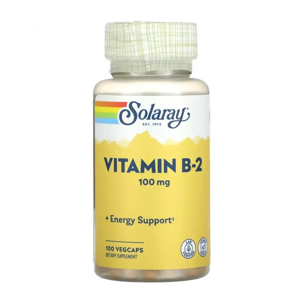 Вітаміни Solaray Vitamin B-2 100 mg - 100 vcaps