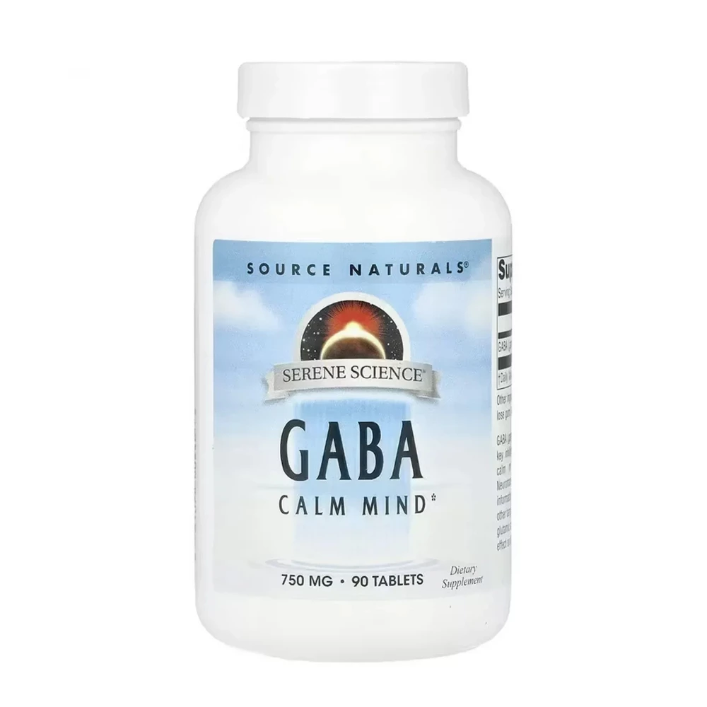 Гамк Source Naturals Serene Science® GABA 750 mg - 90 tabs