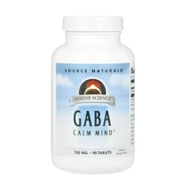 Гамк Source Naturals Serene Science® GABA 750 mg - 90 tabs