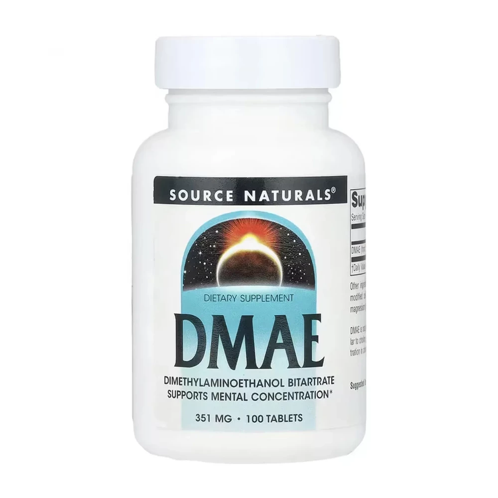 Диметиламіноетанол Source Naturals DMAE 351 mg - 100 tabs