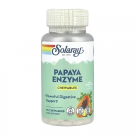 Энзимы Папайи Solaray Papaya Enzyme - 90 chewables