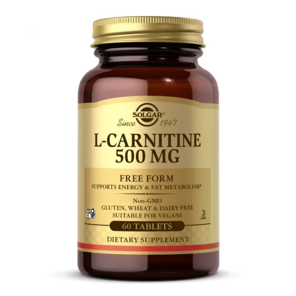 Жиросжигатель Solgar L-Carnitine 500 mg - 60 tabs