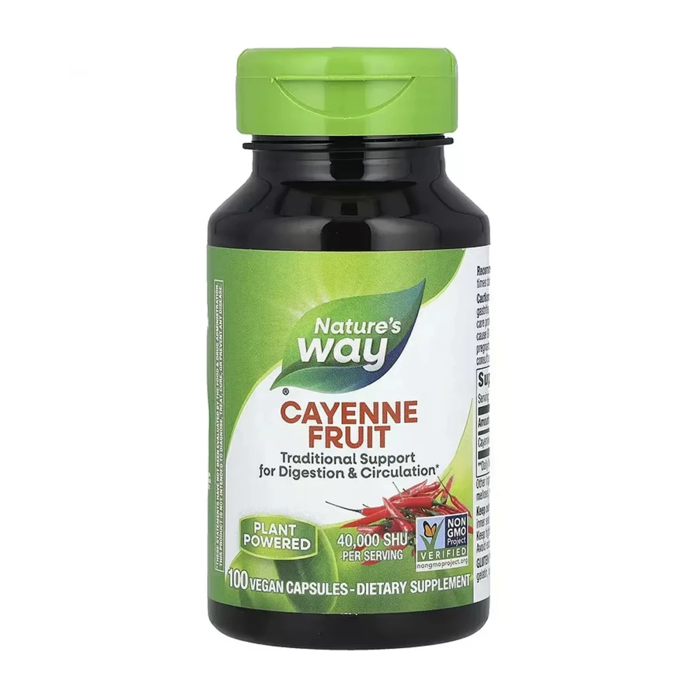 Кайенский перец Nature's Way Cayenne Pepper - 100 vcaps