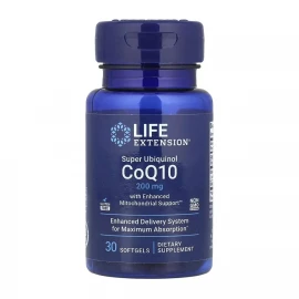 Коэнзим Life Extension Super Ubiquinol CoQ10 with Enhanced Mitochondrial Support 200 mg 30 softgels